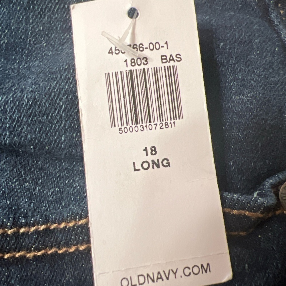 NWT Old Navy Women's Midrise Rockstar Super Skinny Size 18 Jeans Dark 🔥 (Q) - Picture 5 of 7